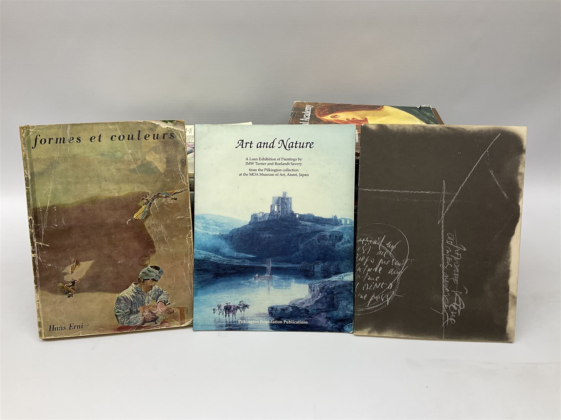 Large collection of fine art and antique reference books, to include Gordon Fleming, The Young Whistler; Sidney C. Hutchison, The History of the Royal Academy, Edward Yardley, The Life and Career of Frank Henry Mason R.B.A., R.I., R.S.M.A. 1975-1965; Brenda Roberts, The Collectors Encyclopaedia of Hull Pottery; Marcel Thomas, The Golden Age Manuscript Painting at the Time of Jean, Duc de Berry; Lindsay Errington, Tribute to Wilkie, etc. 