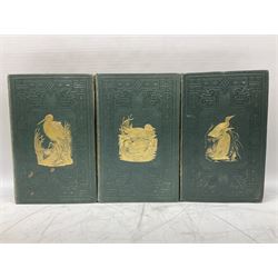 Morris, Rev Francis Orpen; A History of British Birds, six volume set. In original gilt embossed cloth, with approximately 358 hand coloured plates