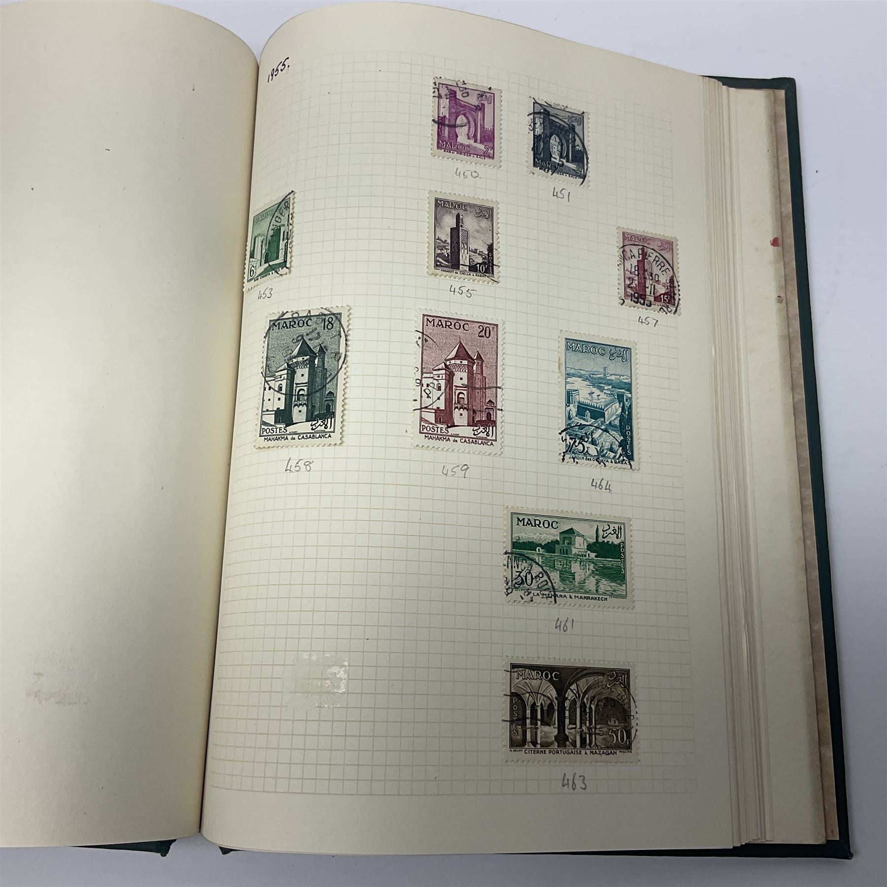 Stamps including British occupation of Italian Colonies overprints, French Morocco stamps with Tanger overprints, surcharges etc, housed in two albums