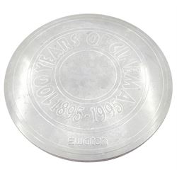 Swatch 100 years of Cinema three quartz wristwatches, each watch with mini film by Robert Altman, Pedro Almodovar and Akira Kurosawa, boxed with mini projector