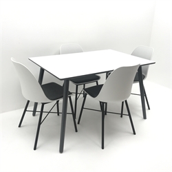 John Lewis white rectangular dining tabl