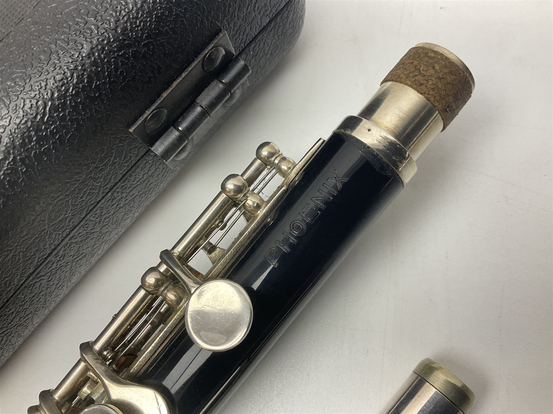 Phoenix two-piece piccolo; in Emerson fitted case