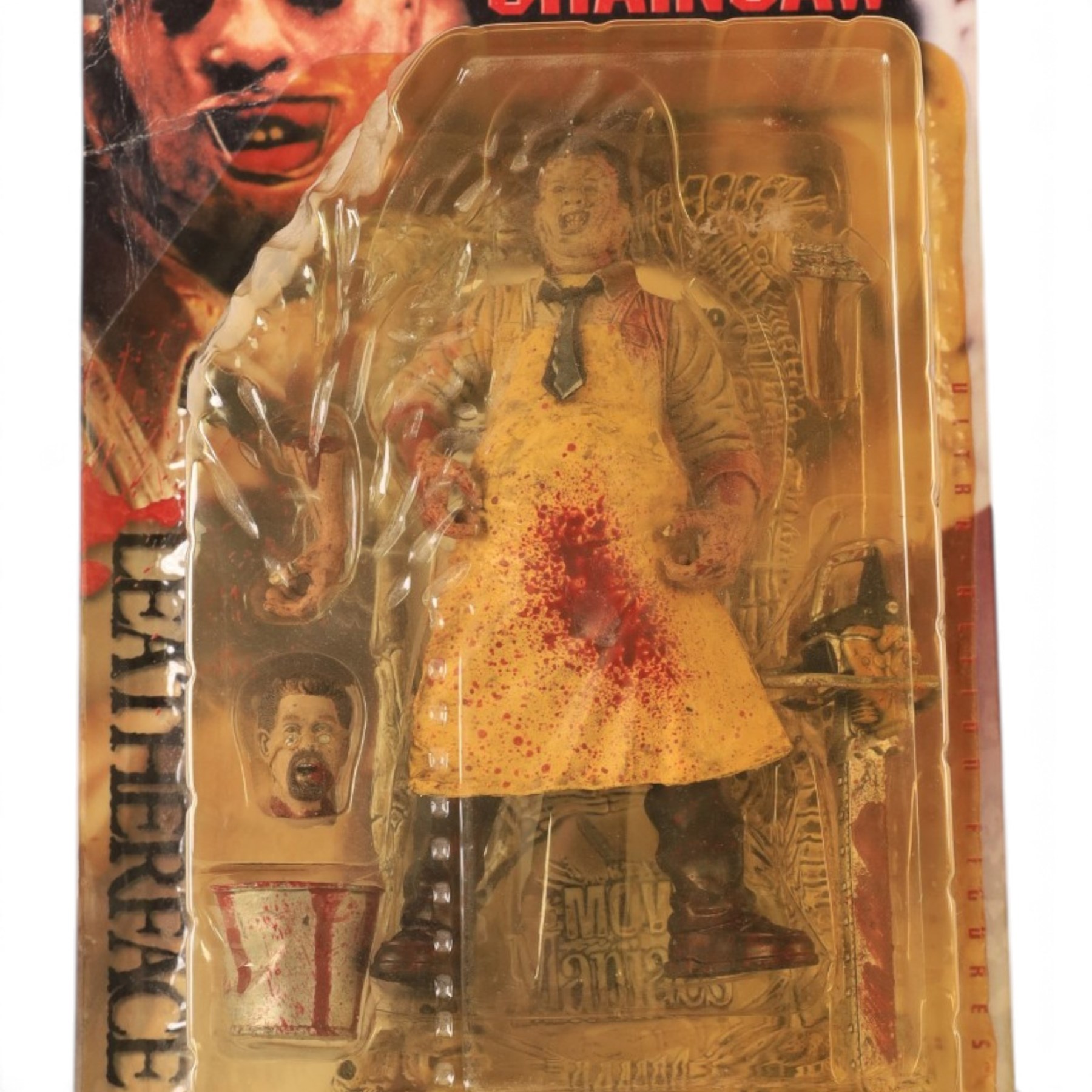 McFarlane Toys Movie Maniacs Texas Chainsaw Massacre figure, signed by Leatherface actor Gunnar Hansan