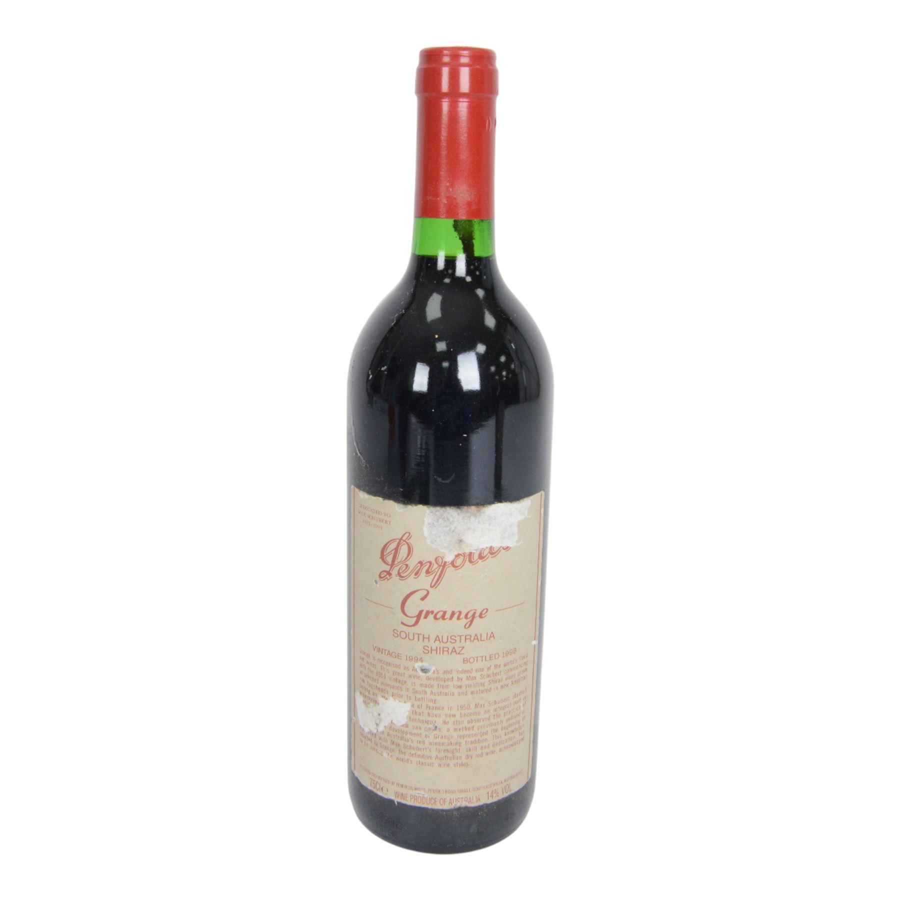 Penfolds Grange 1994, South Australia Shiraz, 14% vol 5cl, two bottles