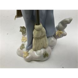 Lladro Season Angels set, comprising Spring Angel no 6146, Fall Angel no 6147, Summer Angel no 6148 and Winter Angel no 6149, all with original boxes, largest example 29cm