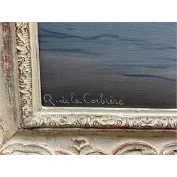 Roger de la Corbière (French 1893-1974): 'St Jacut - Côte du Nord', oil on canvas signed, titled on gallery labels verso 44cm x 53cm 
Provenance: with E Stacy-Marks Ltd. (thrice), Eastbourne and Folkington, labels verso