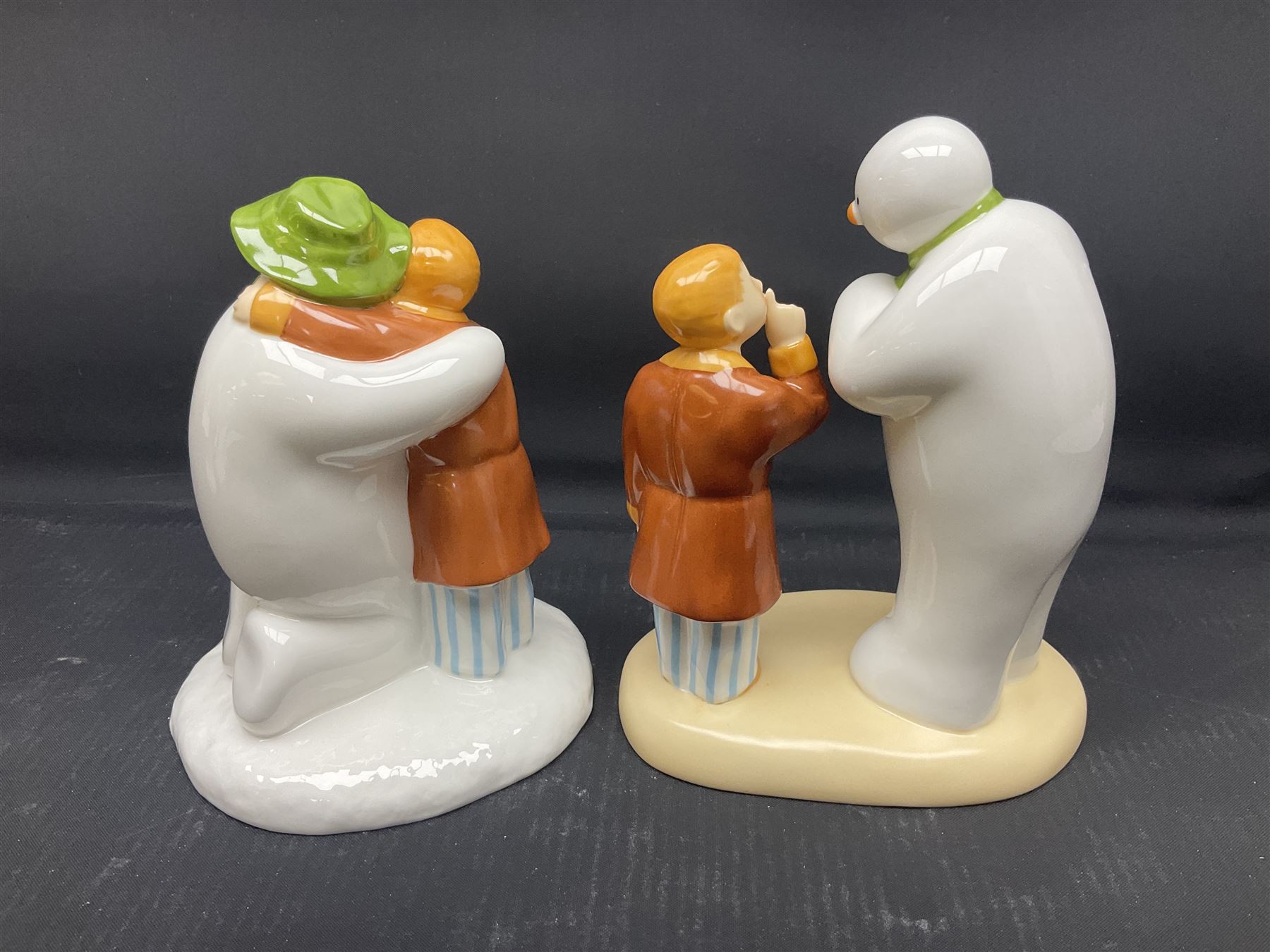 Four Coalport Characters The Snowman figures | Antiques