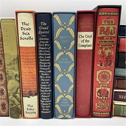 Folio Society - nineteen volumes including Life, The Dead Sea Scrolls, The World of the Odysseus, The Trial of the Templars, etc