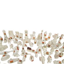 Scarborough Crested Ware including, tanks, a grenade, plane, canon, Scarborough castle, lobster pot, camera etc   