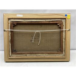 Edwin John Ellis (British 1841-1895): Fishwife Cleaning Skate on the Shore, oil on canvas signed 35cm x 53cm