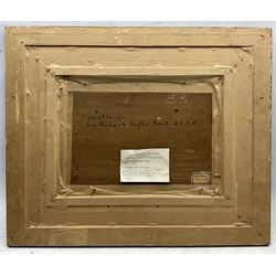 Robert Payton Reid (Scottish 1859-1945): 'A Cottage near Dartmoor - Lustleigh', oil on board signed, titled verso 24cm x 35cm 
Provenance: exh. Forrest McKay, Edinburgh, June 1990, label verso; from the artist's daughter