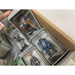 Eaglemoss The Classic Marvel Figurine Collection - forty-one magazines with models each as issued in unopened plastic bags; eleven boxed models and eight loose periodicals; in three boxes (60)