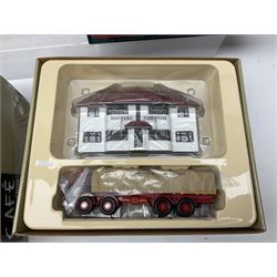 Corgi - Classics limited edition Pickfords Diamond T Ballast (x2) with 24-wheel girder trailer and steel casting load no.55201; limited edition Cafe Connection Leyland (LAD) Octopus sheeted platform lorry no.CC11601; and two Passage of Time models nos.26403 & 23702; all boxed (4)