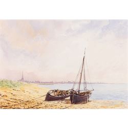 John Edwin Wigston (British 1939-): 'No 18 Dawn' 'No 19 Sunday Morning' 'No 20 Moonlight' and 'No 21 Storm', set of four watercolours signed and dated 2013, titled on label verso all 24cm x 35cm (4)