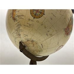 Replogle 12 Inch Diameter Globe, on wood stand, H45cm