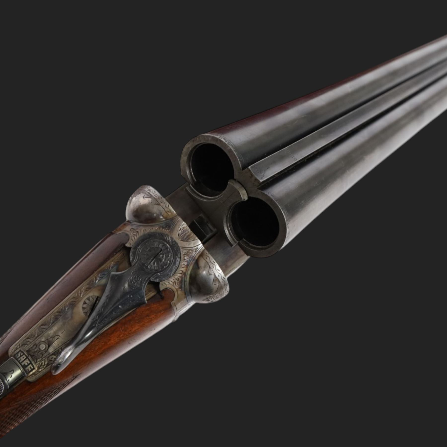William Evans 12 bore double trigger boxlock ejector, side by side double barrel shotgun with 66cm (26