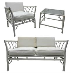 Late 20th century faux bamboo conservato