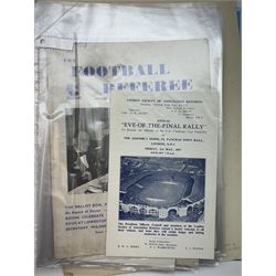 Collection of football memorabilia belonging and relating to the Hull based referee Frank Coultas, including 9ct gold Referee's medal for the 1957 Aston Villa v Manchester United FA Cup Final, inscribed 'The Football Association, F.B Coultas, F.A. Challenge Cup Competition, Final Tie 1957', hallmarked and in original case; the kit worn by him to referee the 1957 FA Cup Final and ephemera relating to the match including photographs, programmes and tickets; together with other football memorabilia collected by Frank Coultas, including programmes, photograph and ticket stubs, with some items relating to the 'Busby Babes'