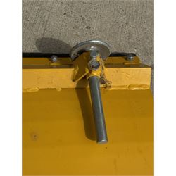 Lewis forklift snow plough attachment