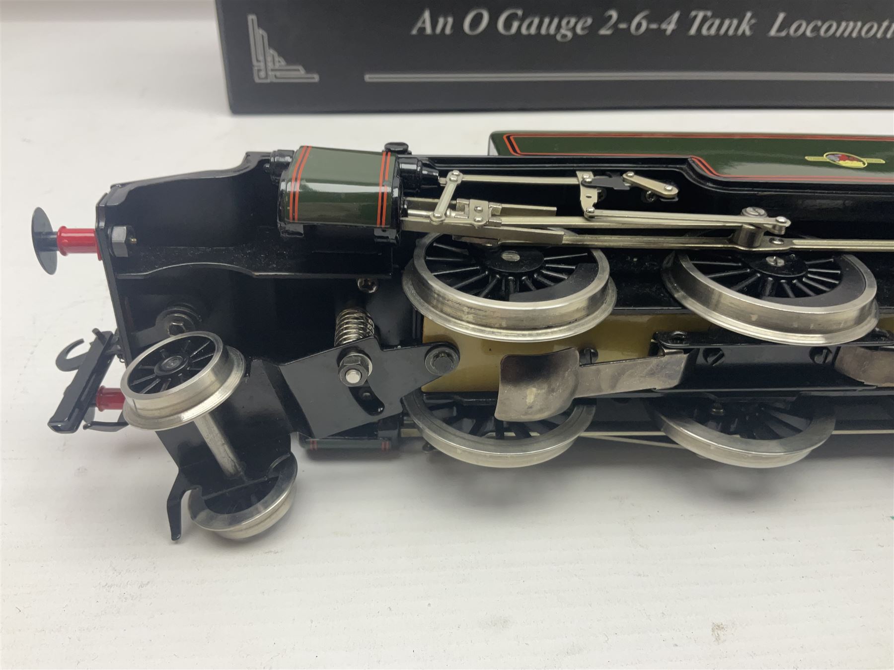 Ace Trains '0' gauge - limited edition E8 Stanier 2-6-4 tank locomotive No.42546 in late BR passenger green with final totem; for two or three rail running; boxed with original packaging and instructions in outer delivery box