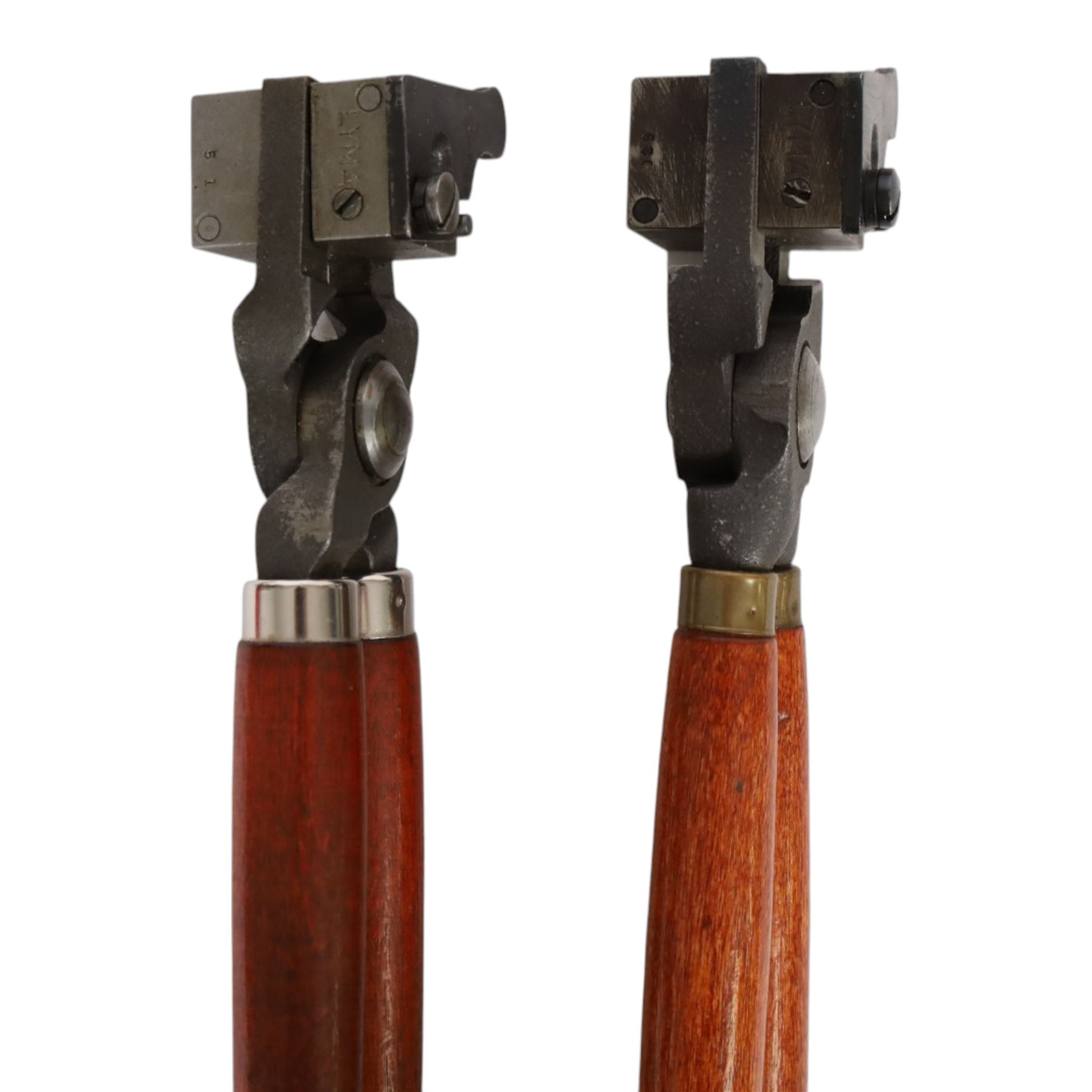 Two Lyman bullets; 358212 and 357443, together with Lee 44 cal bullet mold, Nikko Stirling 4 x 32 scope, Browning Field Dressing Tool and buffalo bullet holder  