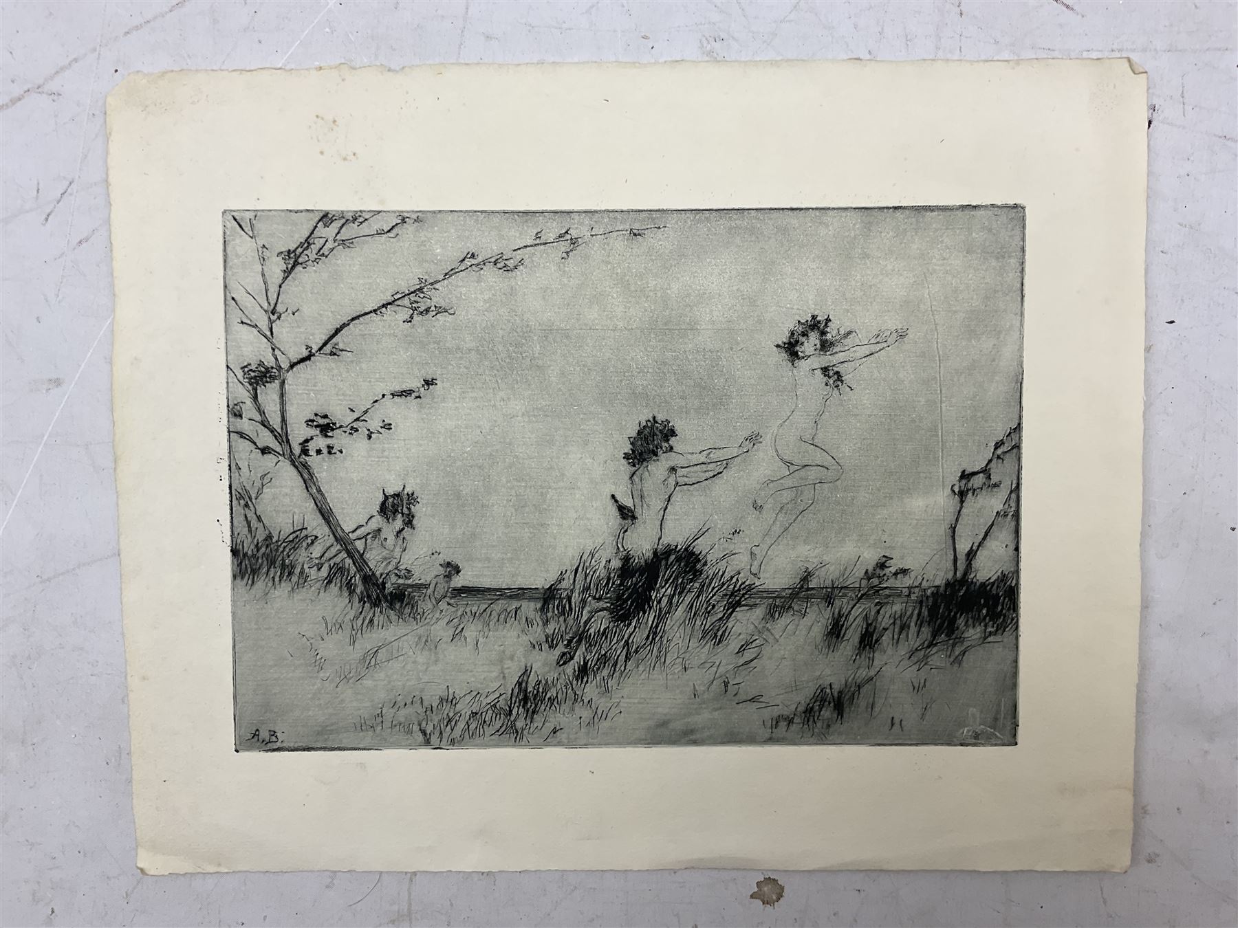 Alexander Brantingham Simpson (British fl.1904-1931): Collection of nine drypoint etchings, variously signed in pencil and in the plates, max 17cm x 28cm (9) (unframed)