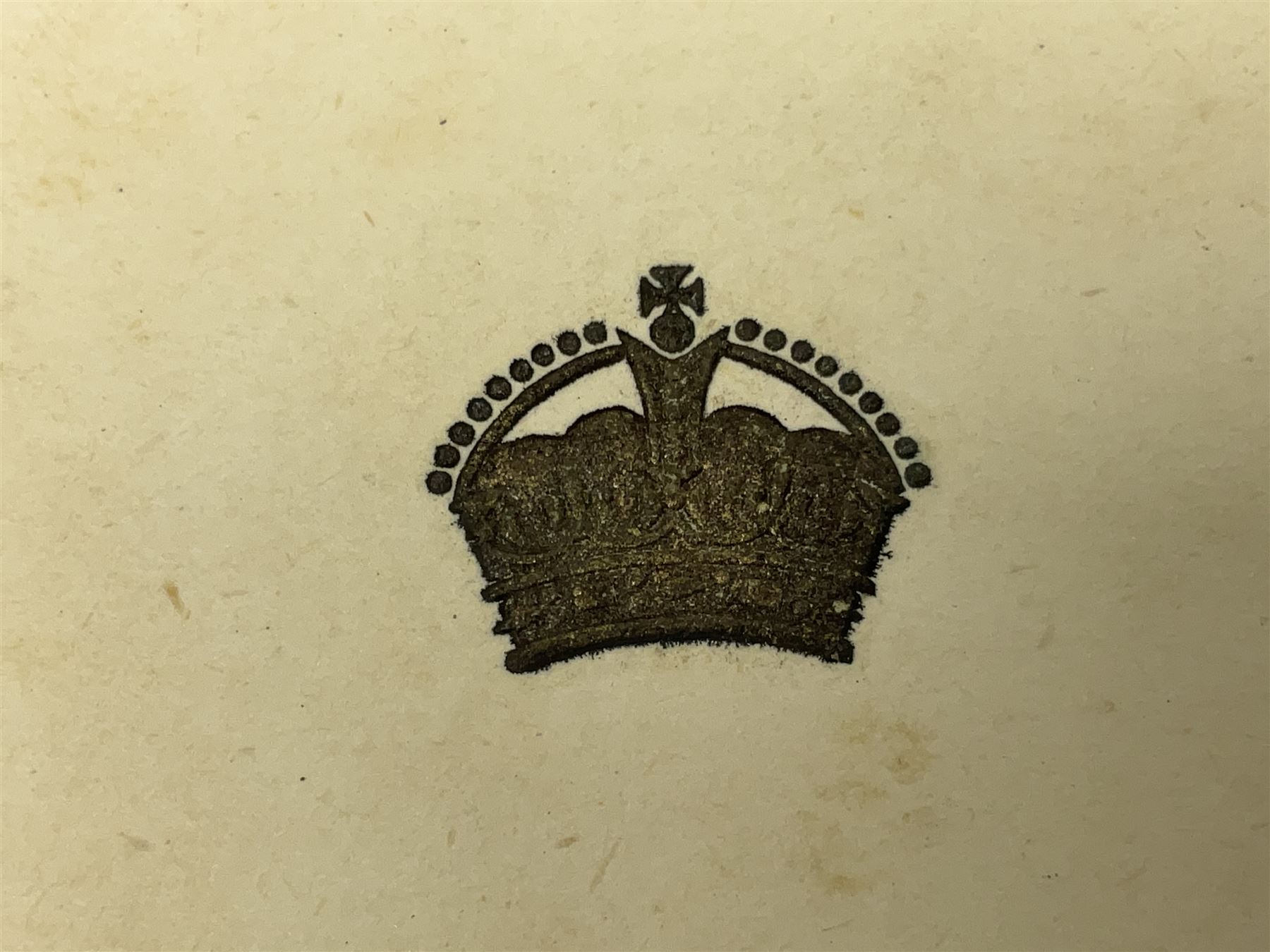 King George VI and Queen Elizabeth - signed 1945 Christmas card with gilt embossed crown to cover, black and white photograph to the interior, of The Royal Family waving from the balcony of Buckingham Palace, on V-E Day Tuesday May 8th 1945, signed 'George R.I. Elizabeth R.'