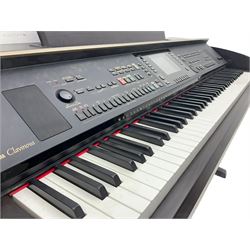 Yamaha Clavinova CVP-305 electric piano with stool, speakers to stand