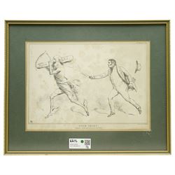 John 'HB' Doyle (British 1797-1868): 'Handwriting upon  the Wall' 'Stop Thief' 'Three Great Pillars of Government' and 'The Kentish Farmer', set four caricature engravings
pub. Thomas McLean 1831, 26cm x 33cm (4)