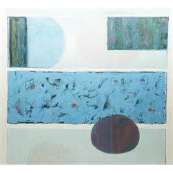 Druie Bowett (British 1924-1998): 'Set Apart', oil on canvas signed and dated '94, titled ...