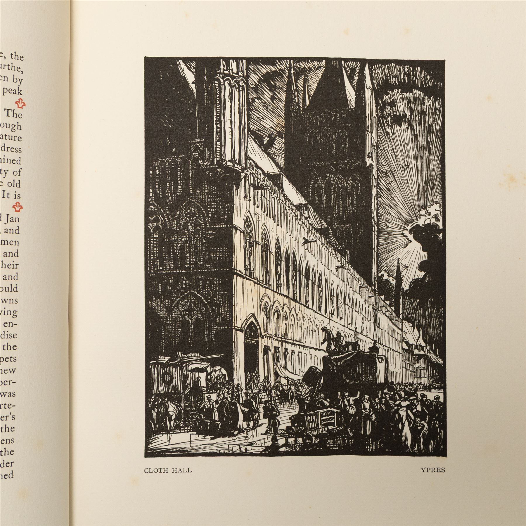 Frank Brangwyn (British 1867-1956): 'Belgium', with text by Hugh Stokes, first edition, Kegan Paul, Trench, Trübner & Co., London, 1916, illustrated throughout, original pictorial cloth.