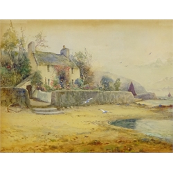 Joseph Hughes Clayton (British 1891-1929): Lady Palmer's Cottage Runswick Bay, watercolour signed
