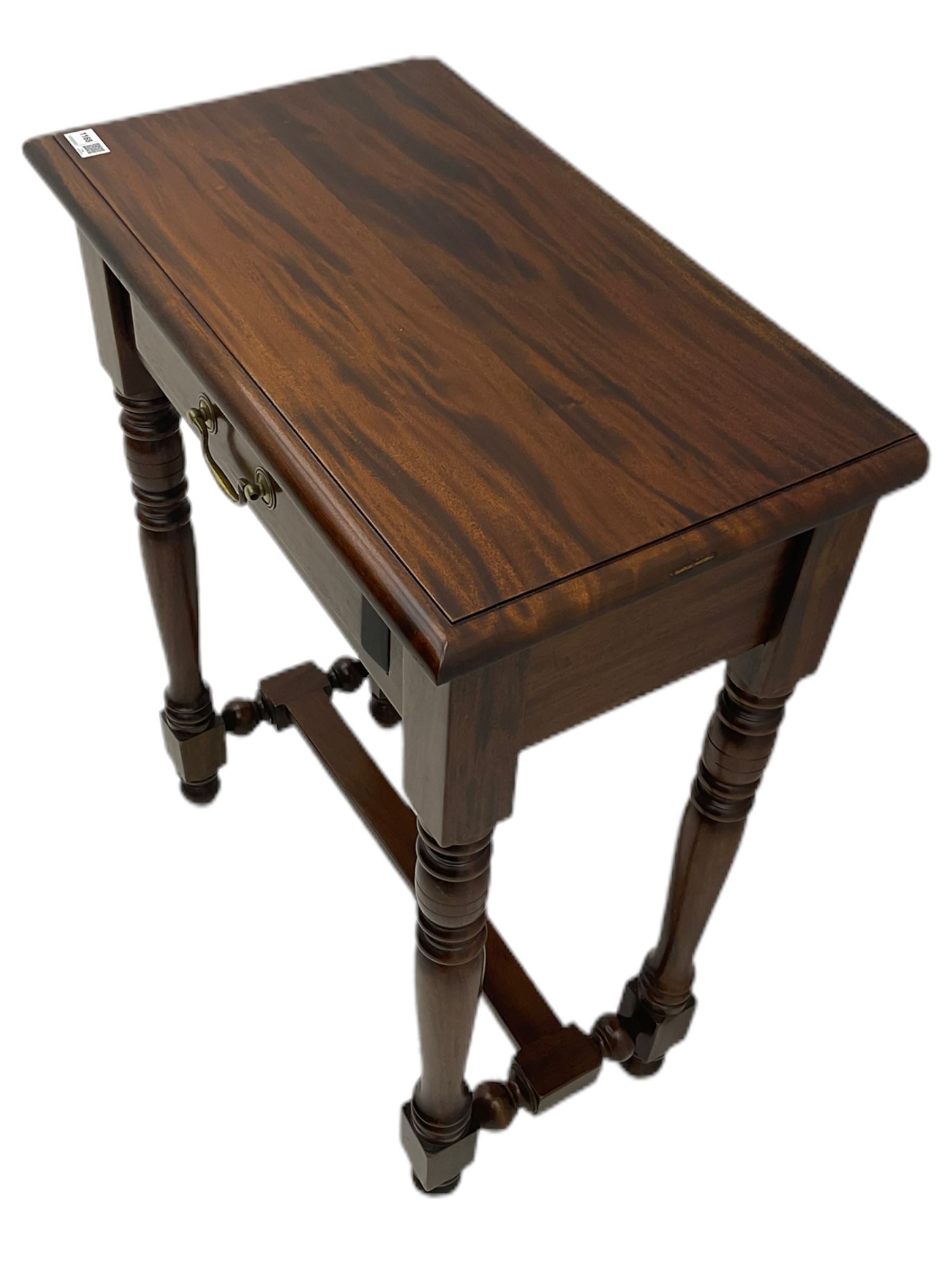 Small mahogany side table with single drawer Collectors & Clearance Sale