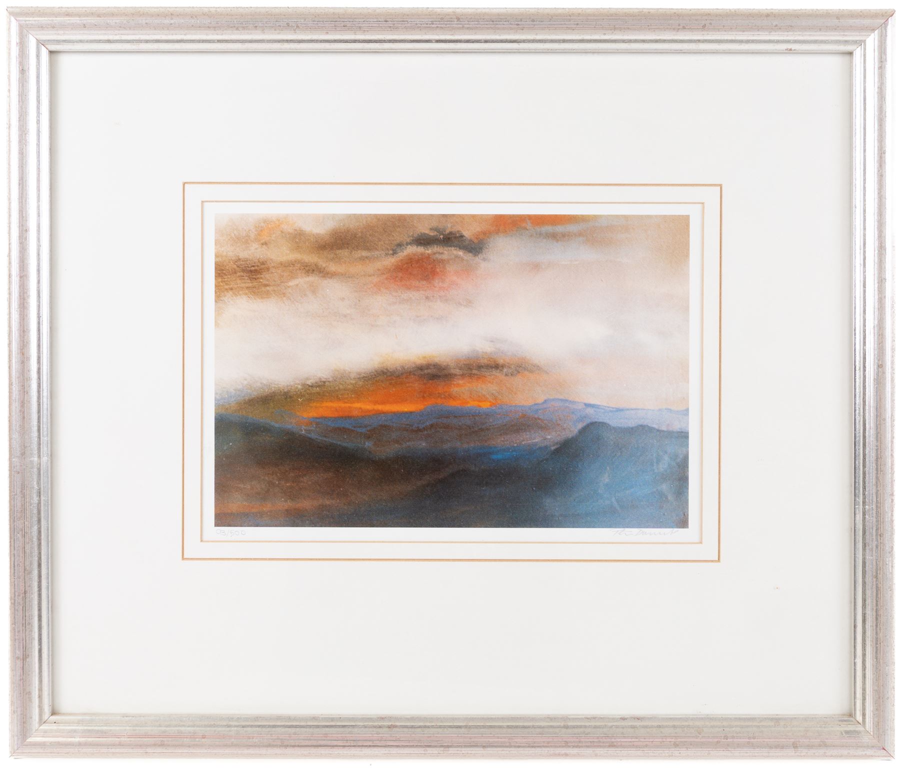Ebenezer John Woods (Jack) Prior (British 1914-1988): 'The Estuary Near Arnside' and 'Flowerdale Bay -Gairloch Wester Ross', two watercolours signed, titled verso 18.5cm x 27.5cm; together with a signed print (3)