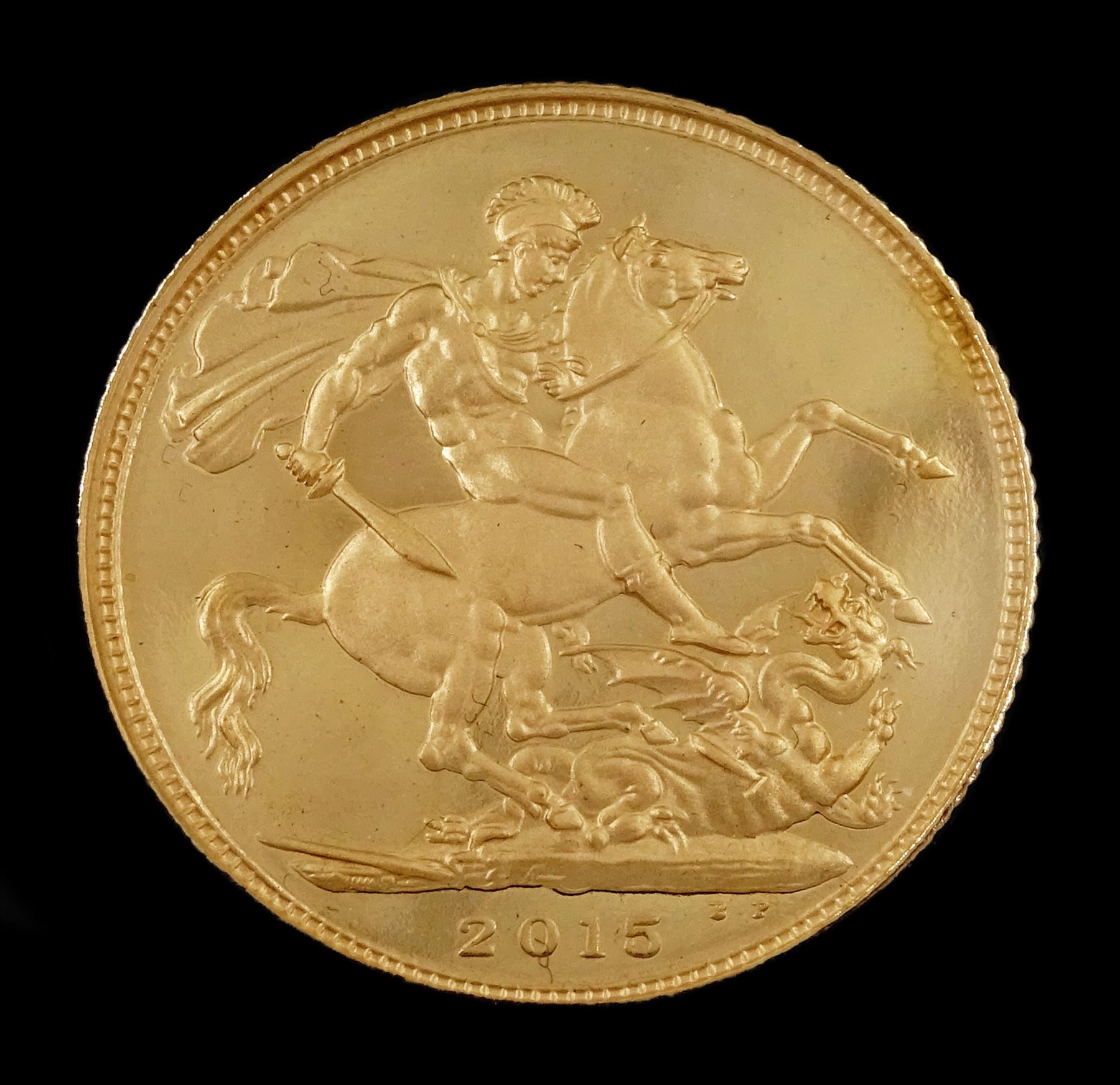 Queen Elizabeth II 2015 gold proof full sovereign coin, cased 