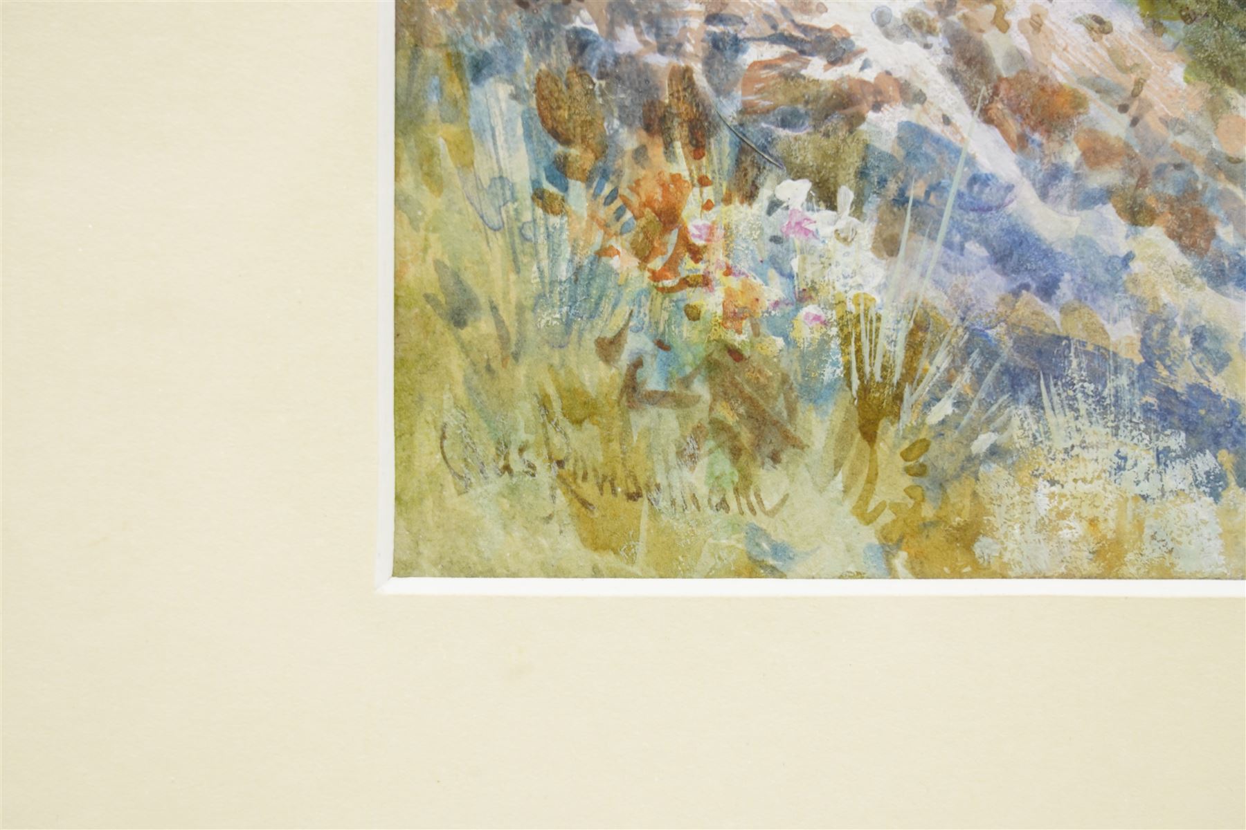 Charles Edmund Rowbotham (British 1856-1921): 'Gulf of Amalfi - Italy', watercolour signed 45.5cm x 27cm