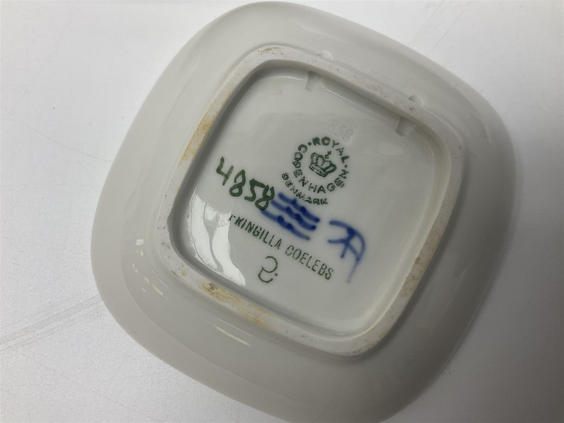 Royal Copenhagen, Mors Dag 1973 plate, together with Royal Copenhagen  vase and ticket dishes and a Lladro swan  