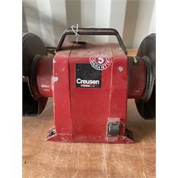 Creusen dual bench grinder with polishing wheels  - THIS LOT IS TO BE COLLECTED BY APPOINTMENT FROM DUGGLEBY STORAGE, GREAT HILL, EASTFIELD, SCARBOROUGH, YO11 3TX