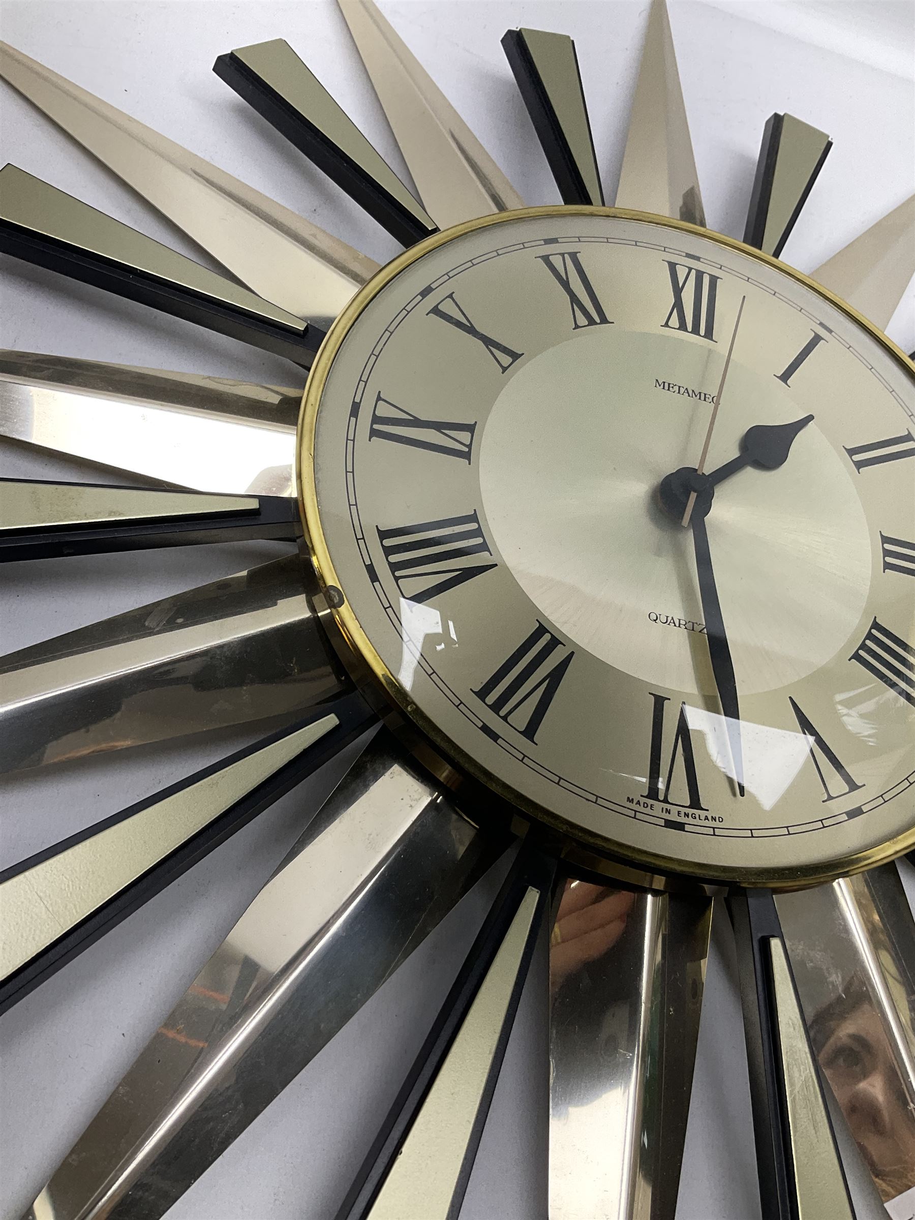1970's Metamec "Starburst" Clock D60cm Collectors & Clearance Sale