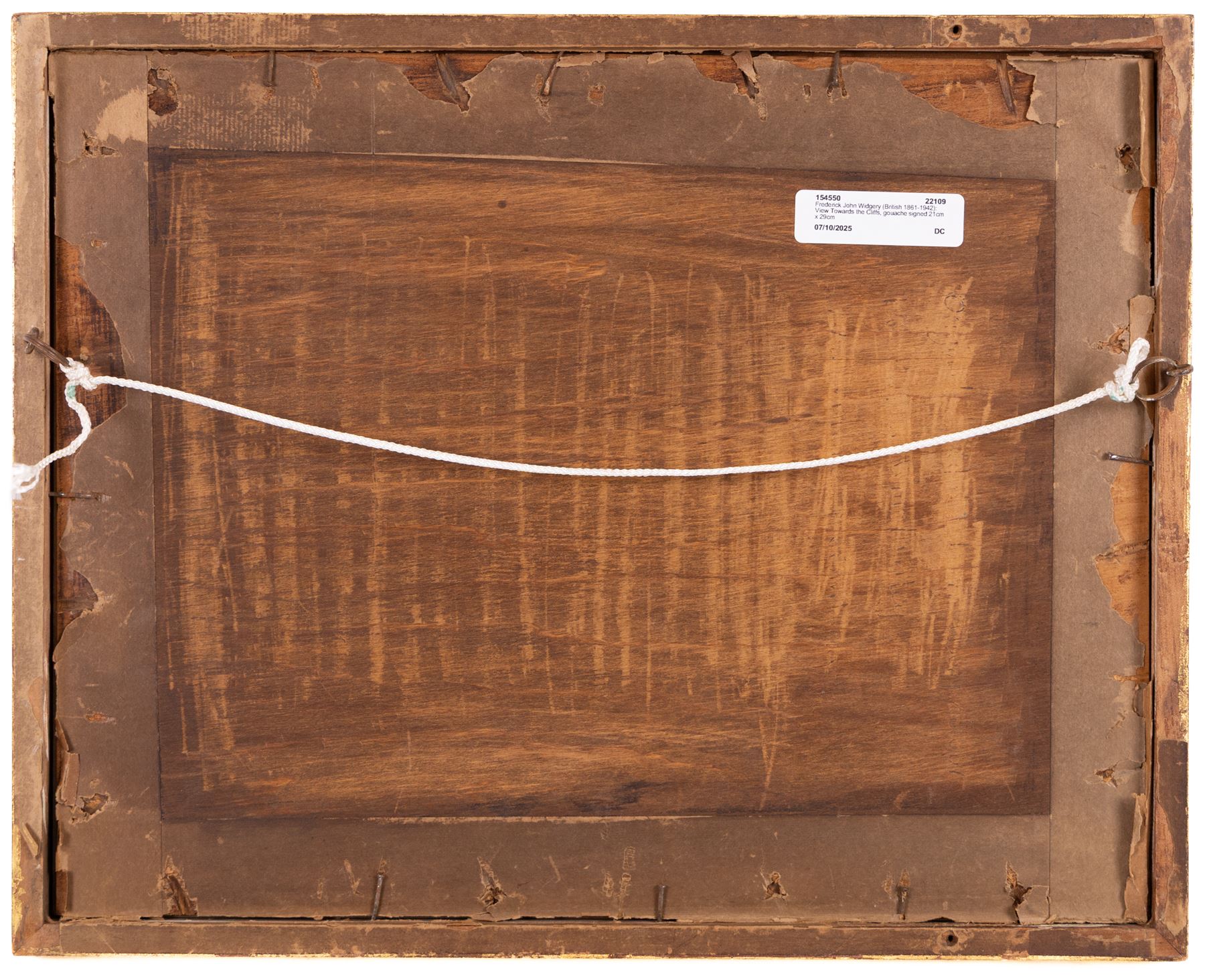 Frederick John Widgery (British 1861-1942): View Towards the Cliffs, gouache signed 21cm x 29cm