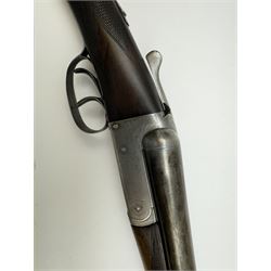 SHOTGUN CERTIFICATE REQUIRED - English 12-bore double trigger side by side double barrel shotgun serial no. 147696 