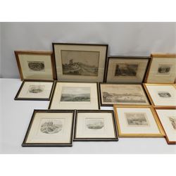 Collection of mainly 19th century engravings and lithographs of Scarborough, Whitby and Robin Hood's Bay, together with four prints after Jack Rigg (qty)