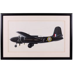 John Batchelor (British 1936-2019): Aircraft Studies, set of eleven gouaches variously signed and inscribed, max 35cm x 52cm (11)