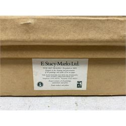 David Morgan (British 1964-): 'Bluebell Path', oil on canvas signed, titled and dated 1999 verso 34cm x 50cm
Provenance: with E Stacy-Marks, Polegate, East Sussex, Stock No.MO888, label verso