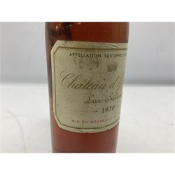 Chateau D' Yquem, 1970, Lur Saluces, unknown contents and proof 