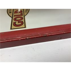 Wills' Gold Flake advertising mirror in painted red frame, H41 cm