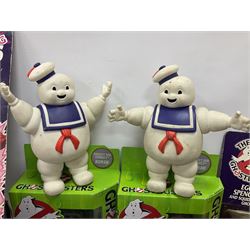 Ghostbusters - 'ECTO 1' car with two figures; ECTO-2 Vehicle, Highway Hunter Action Ghost Vehicle and Haunted Vehicles Air Sickness; all boxed; racing car with Egon Spengler driver; two 1984 Marshmallow Man figures; and four unopened carded/boxed figures etc