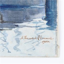 John Francis Rennie (British Early 20th Century): Whitby Scenes, set three watercolours signed, two dated 1901, max 30cm x 22cm (3) (unframed)