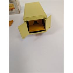 Dinky Toys Bedford Pallet Jekta Van no 930, two tone yellow body with red 'Dinky Toys' lettering, in original box with two orange pallets and instructions