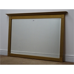  Regency style gilt framed rectangular wall mirror, W132cm, H87cm  